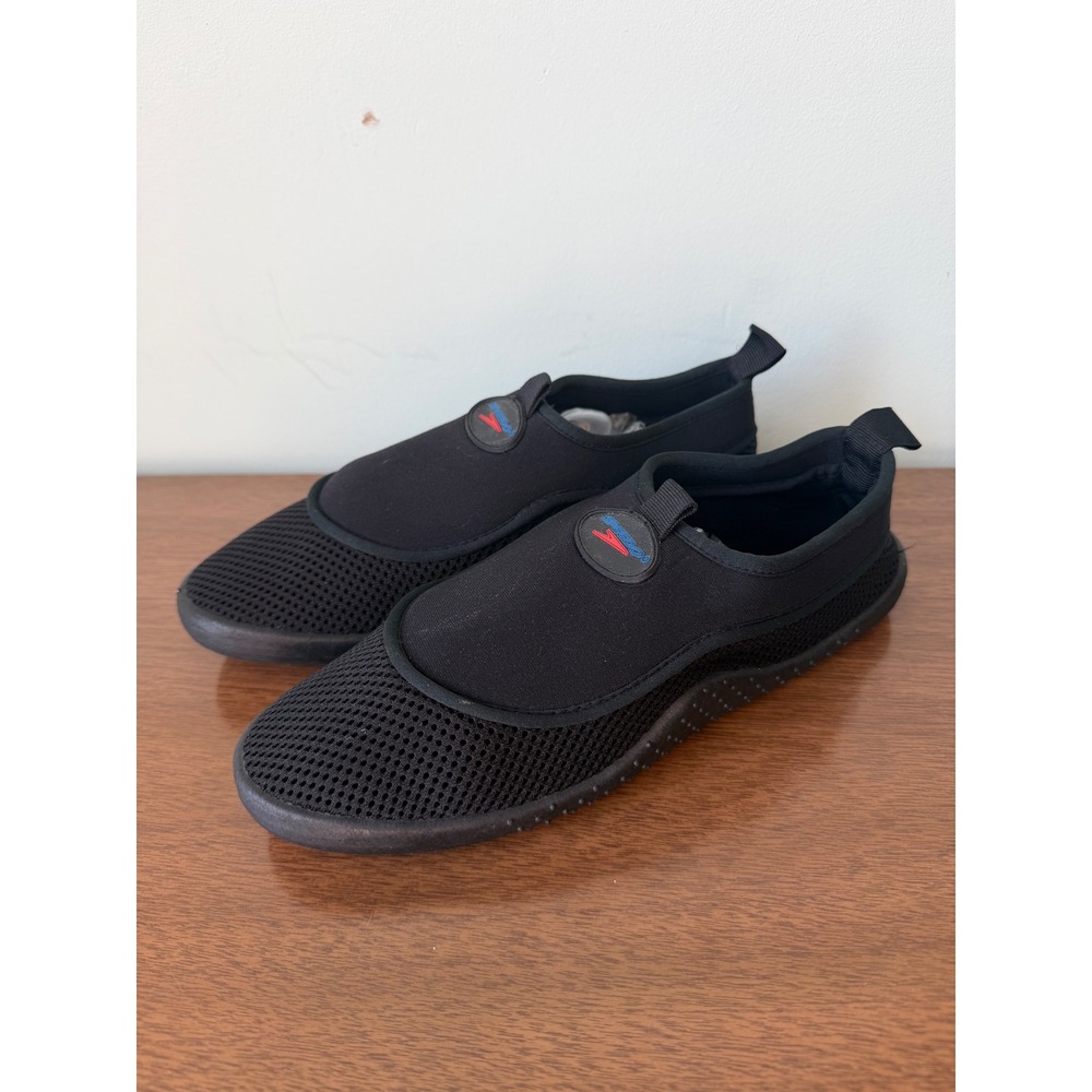 Speedo 7Men/8.5Women Black Slip On Protective Water Swim Shoe Vacation Outdoors